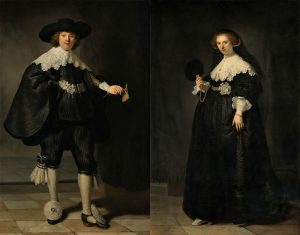 Rembrandt van Rijn (1606-1669), Portraits of Marten Soolmans and Oopjen Coppit, 1634 Oil on canvas. Joint purchase by the Kingdom of the Netherlands and the Republic of France, Rijksmuseum Collection/ Musée du Louvre Collection, 2016